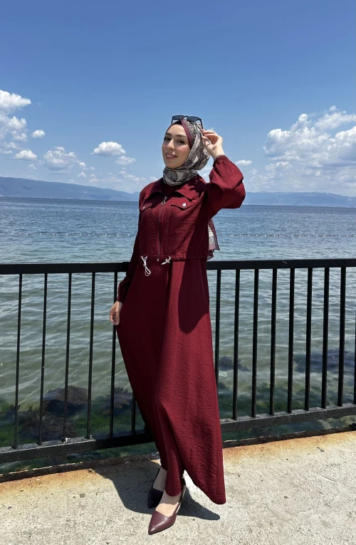 Gökçe Ceketli Elbise Gökçe Ceketli Elbise