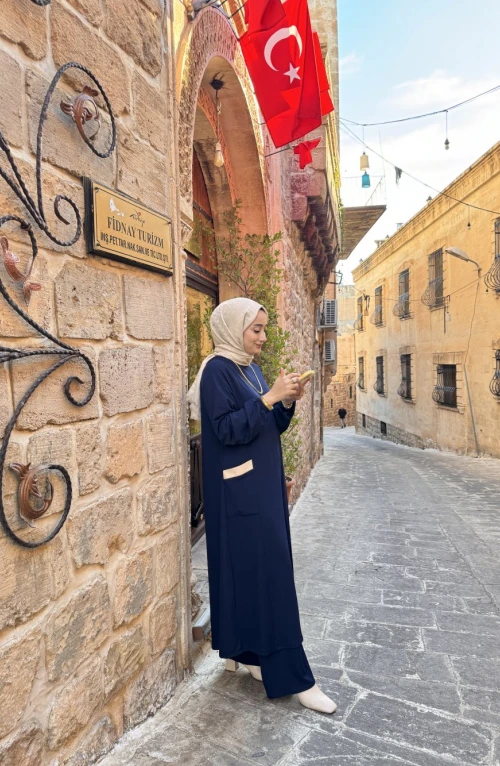 reyhani uzun tesettur takım - laci