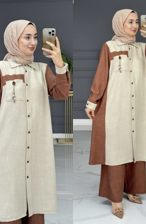 Atike takım - kahve