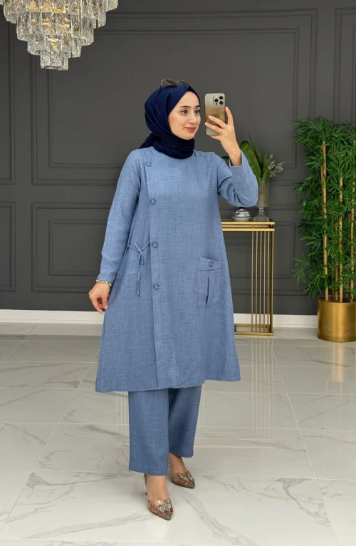 leyla takım - mavi