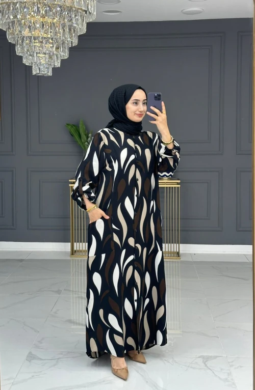 Damla Elbise -Siyah
