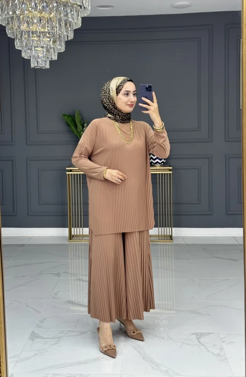 Mango takım - vizon