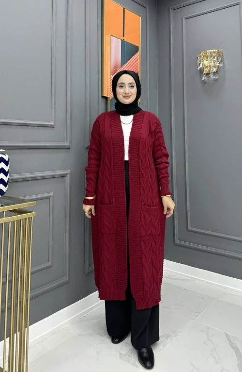 Sumru Hırka - Bordo Sumru Hırka - Bordo