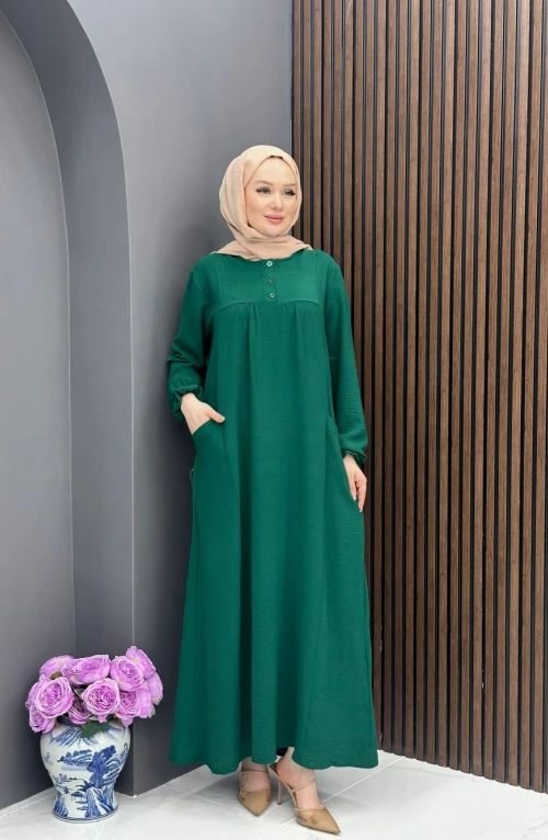 Damla Elbise - Zümrüt