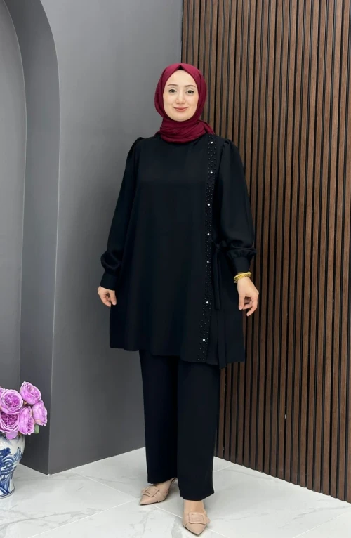 Cahide Takım - Siyah