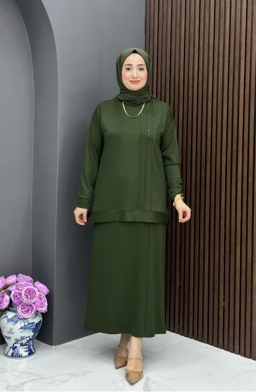 Zeyno Etekli Takım - Haki