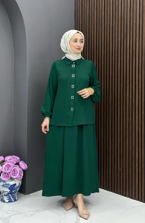 Ceyla Etekli Takım - Zümrüt