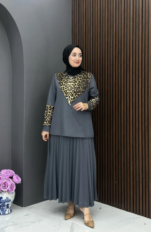 Alya Etekli Takım - Gri