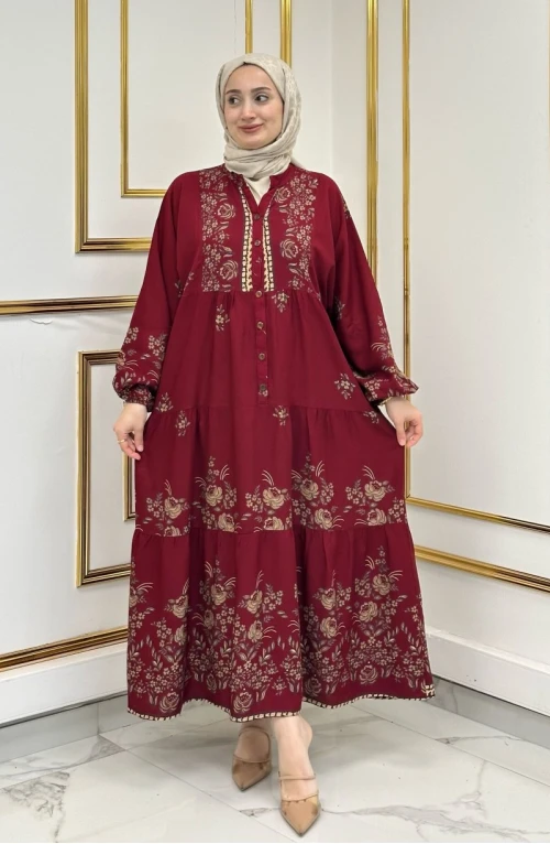 Hilay Elbise - Bordo