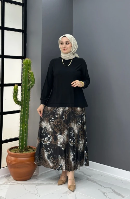 Ayşe Etekli Takım - Siyah