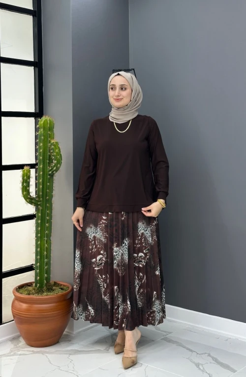 Ayşe Etekli Takım - Kahve
