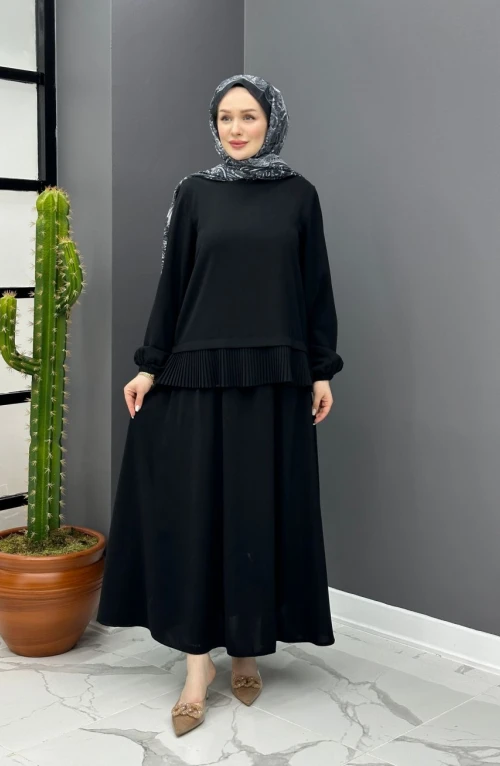 Yasemin Etekli Takım - Siyah