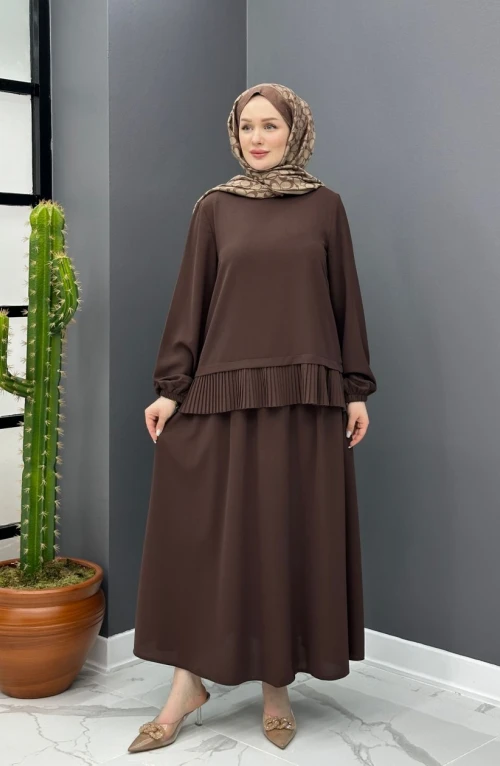Yasemin Etekli Takım - Kahve