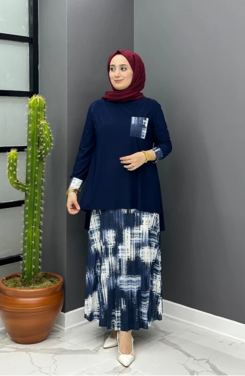 Sibel Etekli Takım - Lacivert