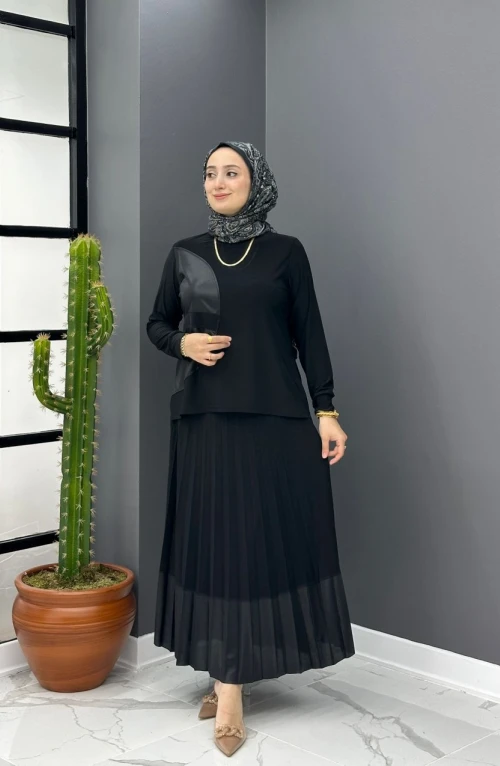 Hasret Etekli Takım - Siyah