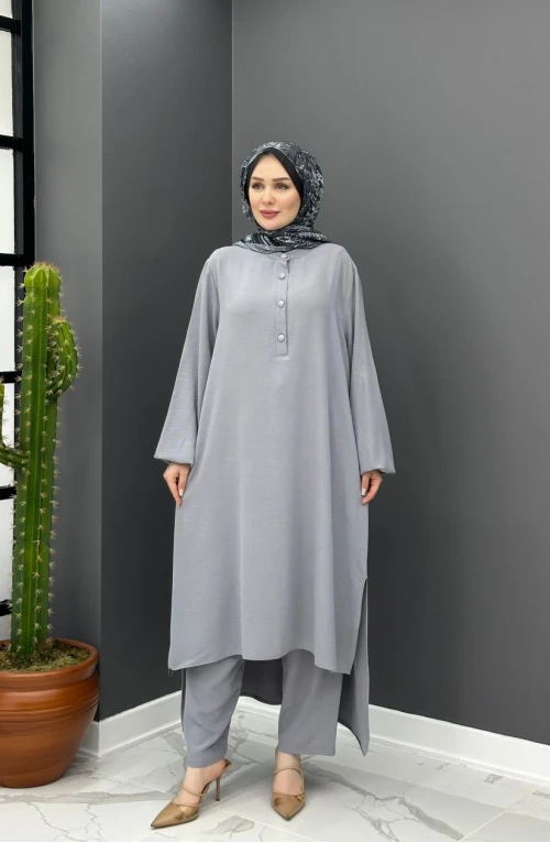 Ece Uzun Takım - Gri