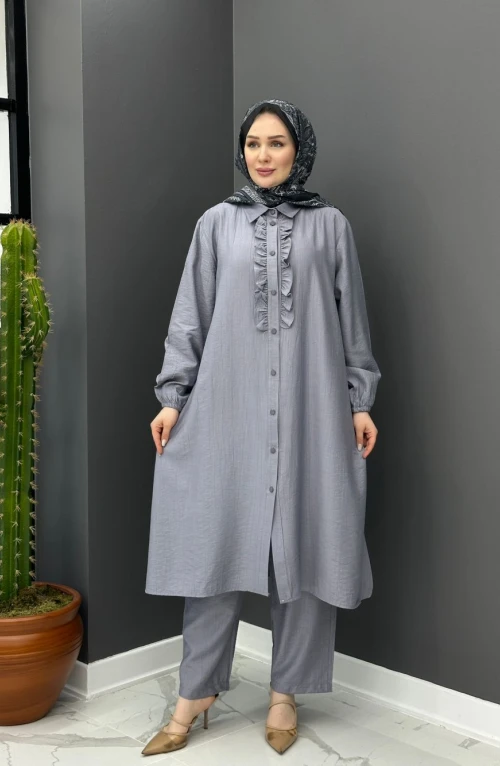 Parla Takım - Gri