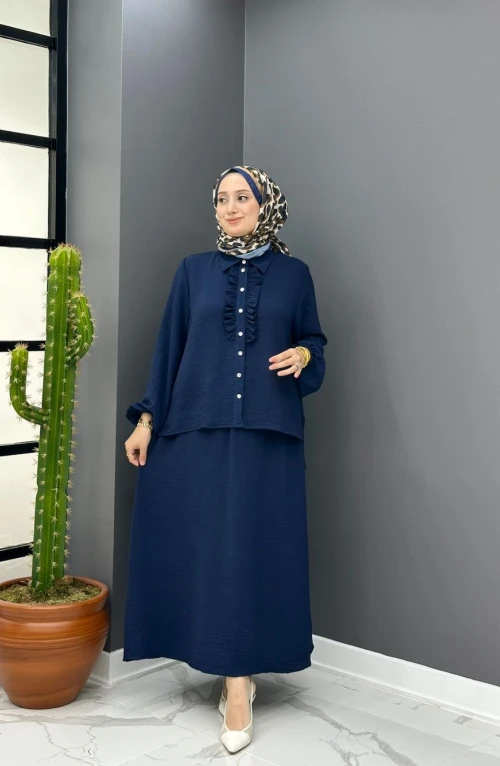 Flora Etekli Takım - Lacivert