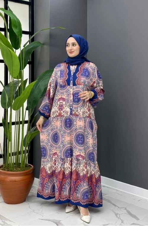 Nefa Elbise - Mavi