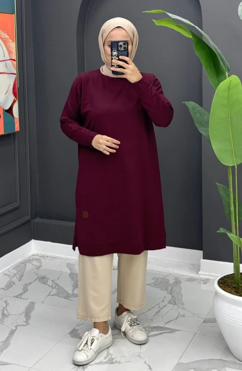 Spor Basic Tunik - Bordo Spor Basic Tunik - Bordo