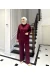 Lazer Kesim Oysho Takım - Bordo