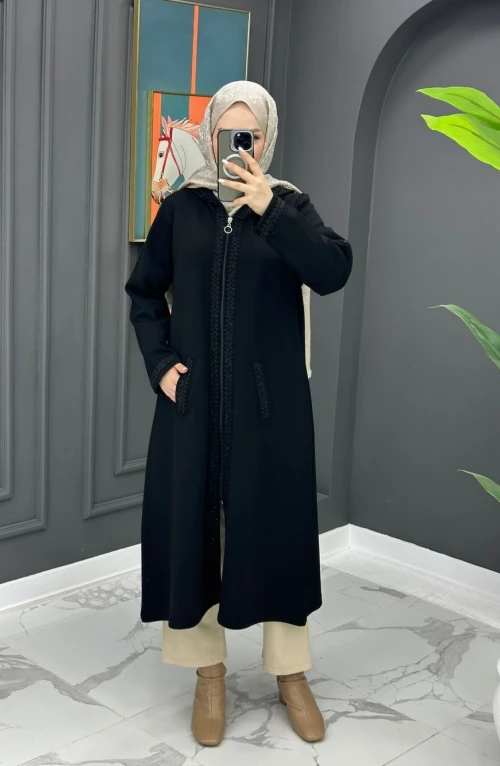 Gülsüm Çelik Örme Kap - Siyah Gülsüm Çelik Örme Kap - Siyah