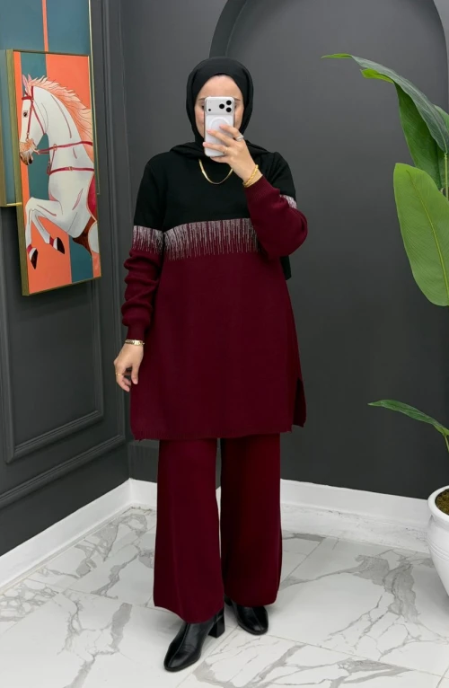 Asu Triko Takım - Bordo Asu Triko Takım - Bordo