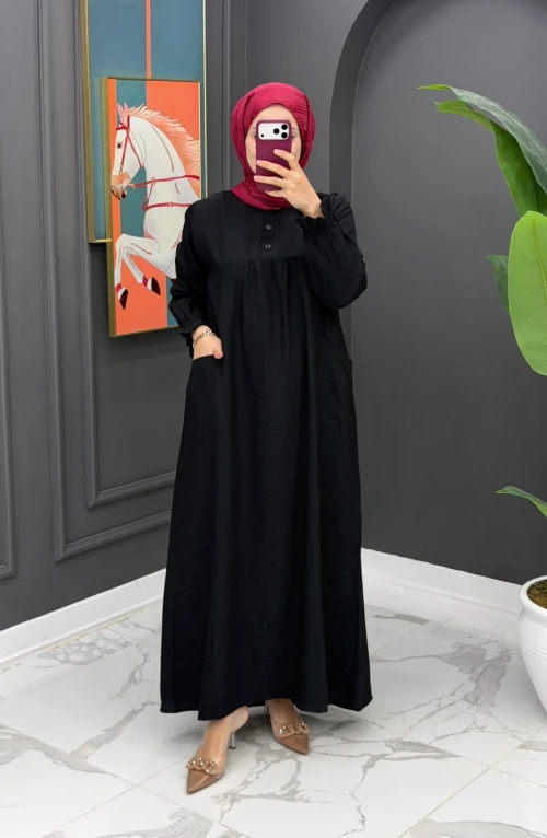 Selda Elbise - Siyah Selda Elbise - Siyah