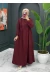 Elite elbise- Bordo 