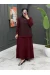 Gülendam Etekli Takım - Bordo