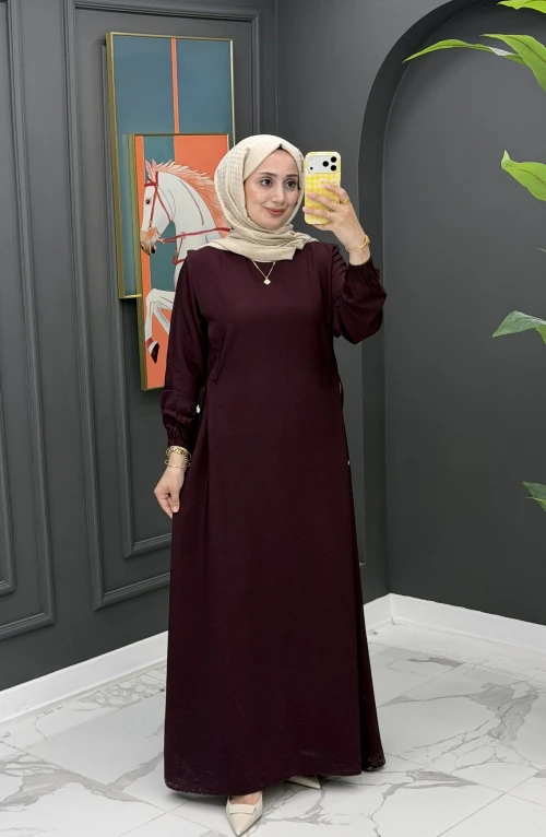 İdil Elbise - mürdüm İdil Elbise - mürdüm