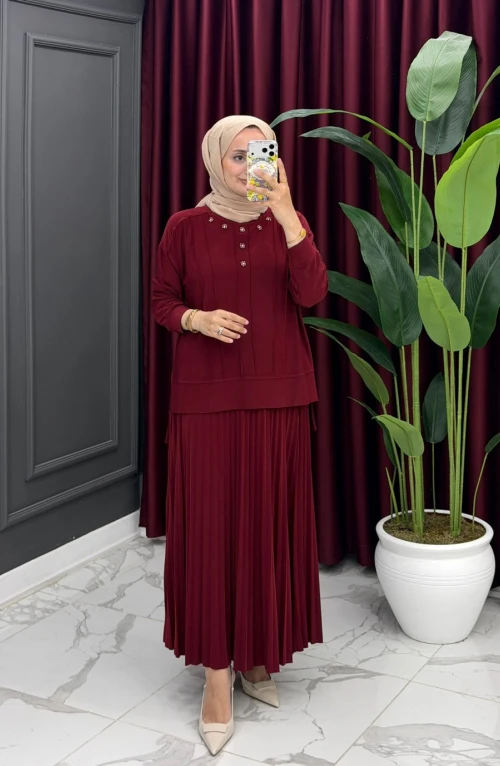 Lamazzi Takım-Bordo Lamazzi Takım-Bordo