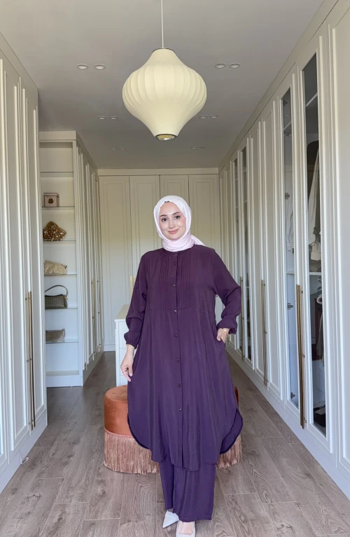 Özlem Uzun Takım - mürdüm Özlem Uzun Takım - mürdüm
