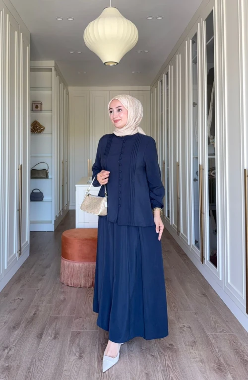 Müjde Etekli Takım- Lacivert Müjde Etekli Takım- Lacivert
