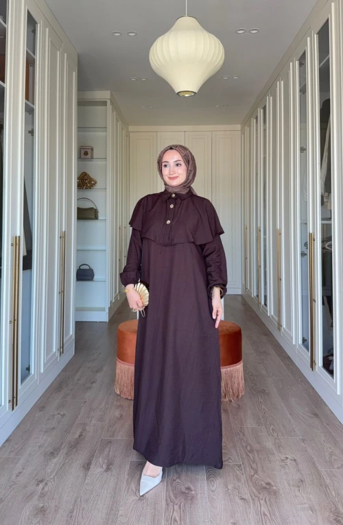 ELVAN ELBİSE - KAHVE ELVAN ELBİSE - KAHVE
