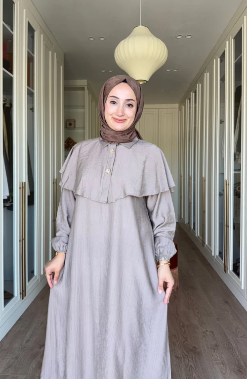 ELVAN ELBİSE - VİZON ELVAN ELBİSE - VİZON