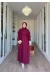 ELVAN ELBİSE - BORDO