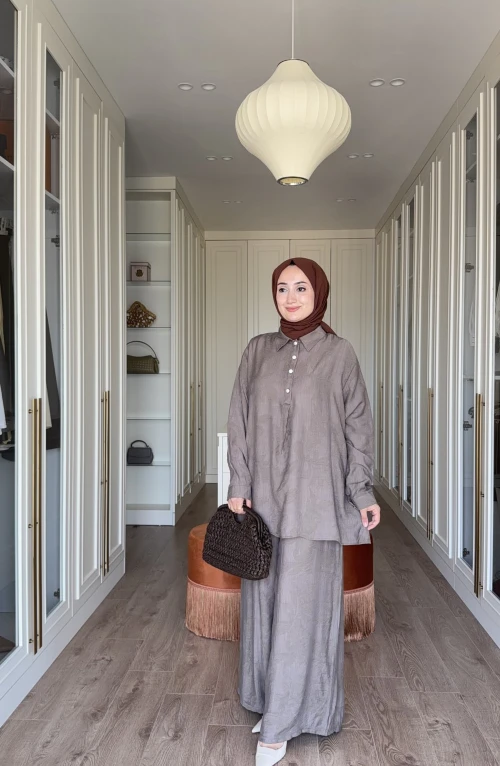 Peri Desenli Takım-Vizon Peri Desenli Takım-Vizon