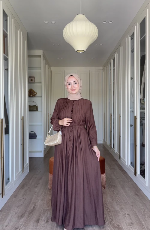 Ayça Elbise - kahve