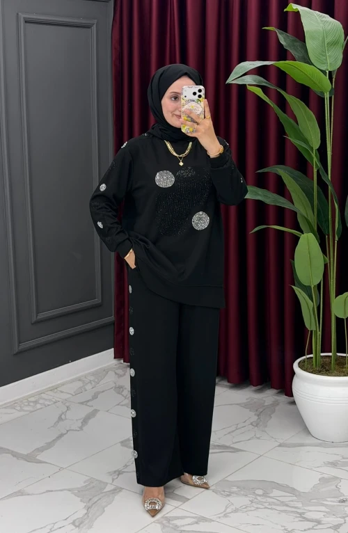 Irmak Oysho Takım-Siyah Irmak Oysho Takım-Siyah