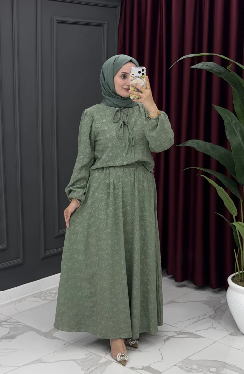 Asena Etekli Takım-Yeşil Asena Etekli Takım-Yeşil