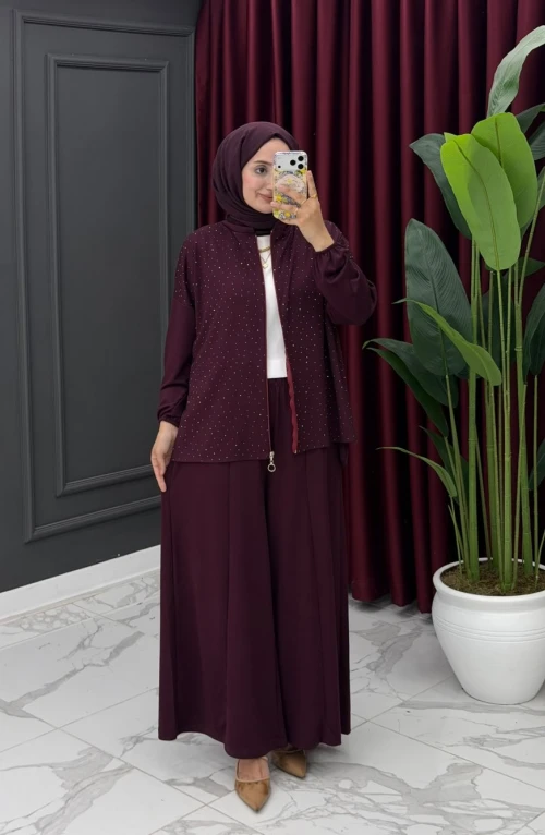 Yüsra Takım-Bordo Yüsra Takım-Bordo