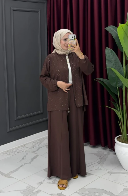 Yüsra Takım-Kahverengi Yüsra Takım-Kahverengi