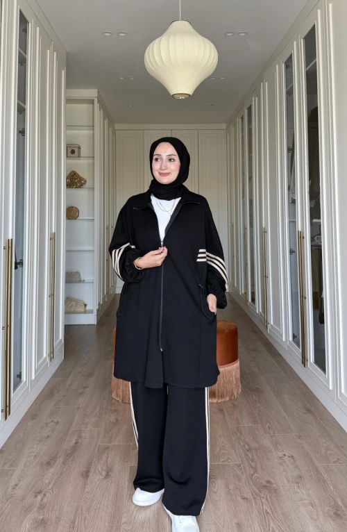 Adidas Model Eşofman Takımı - Siyah Adidas Model Eşofman Takımı - Siyah