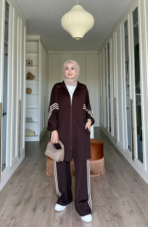 Adidas Model Eşofman Takımı - kahve Adidas Model Eşofman Takımı - kahve