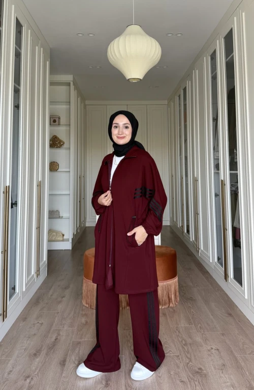 Adidas Model Eşofman Takımı -  bordo