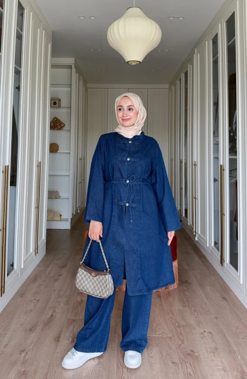 Ayşem Kot takım-Lacivert