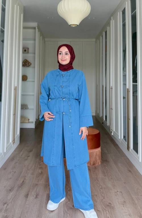 Ayşem Kot takım-Mavi