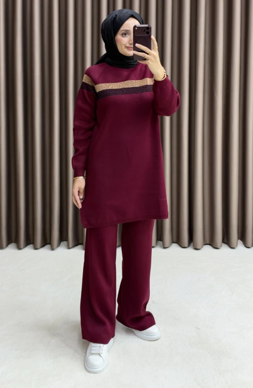 Miray Triko Takım - bordo Miray Triko Takım - bordo