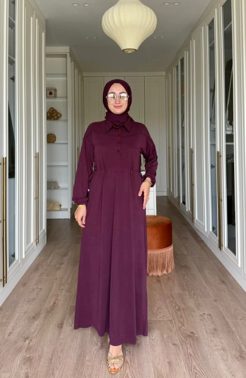 Şenay Elbise-Mürdüm Şenay Elbise-Mürdüm